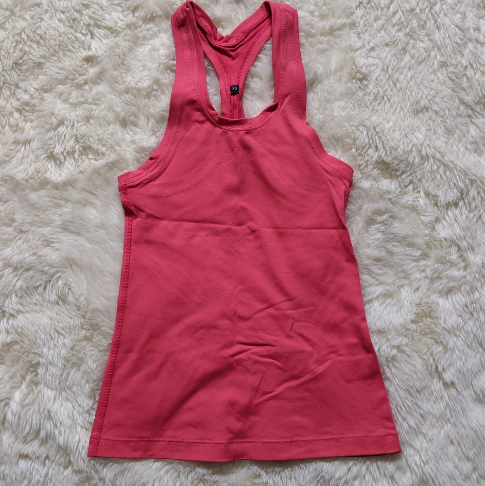 Hot Pink Ever Forward Racer Tank Top